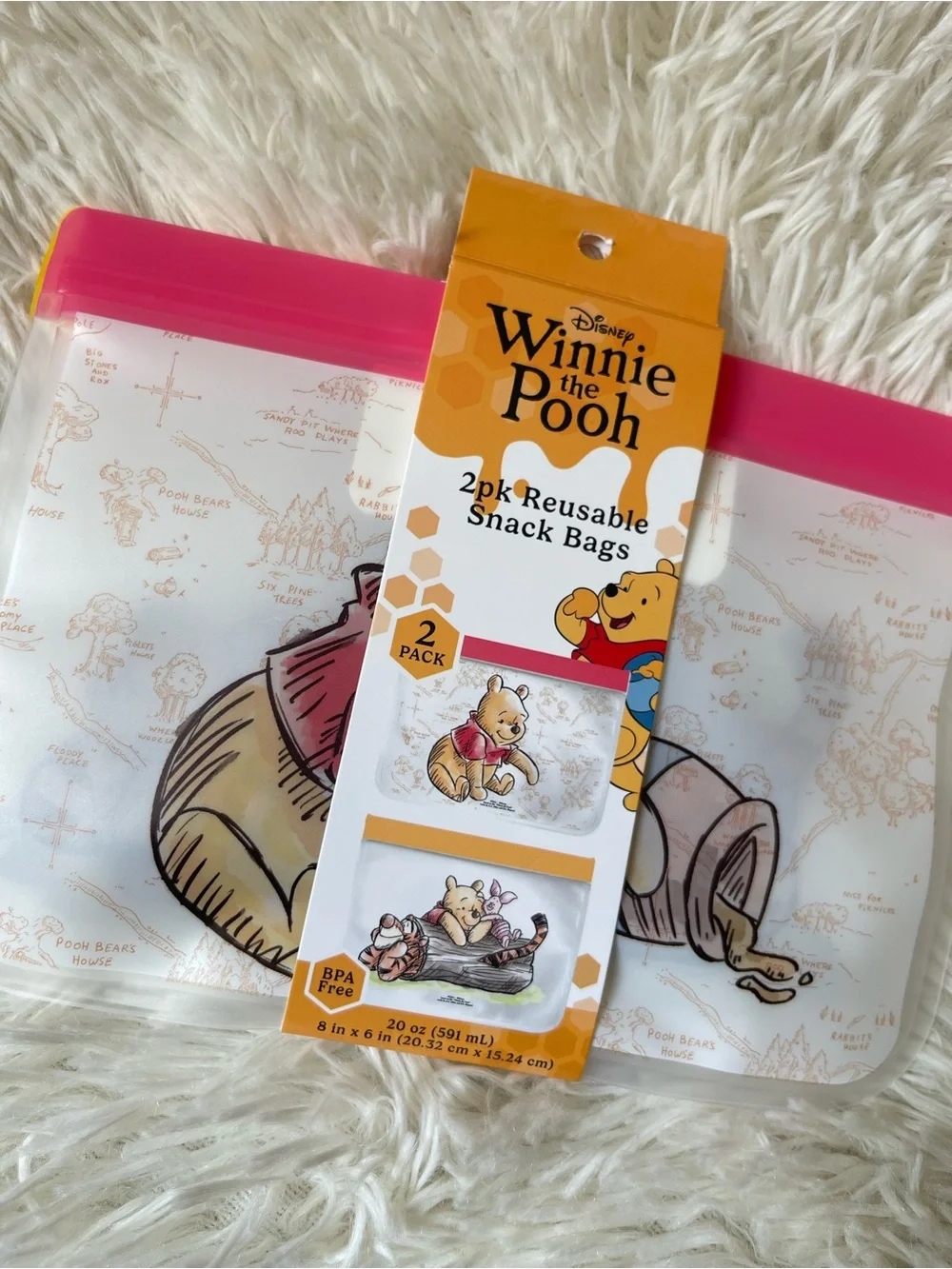 Winnie the Pooh Reusable Snack Bags